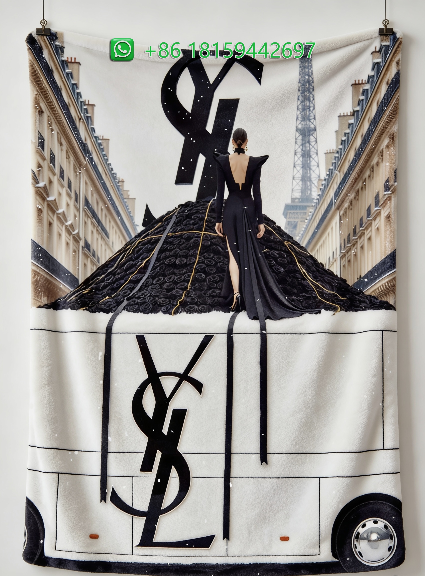 Yves Saint Laurent Throw Blankets